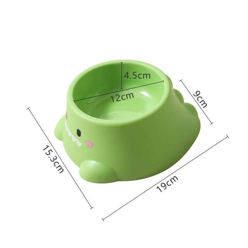 Stainless steel cat bowl dog bowl food basin anti-overturn cat drinking bowl puppy rice basin pet supplies