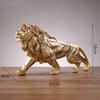 Resin Figurine Lion Statue Collectible Decoration Ornament Animal Sculpture for Office Table