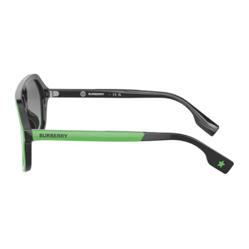 Burberry Temple Logo Aviator Sunglasses Kids Green