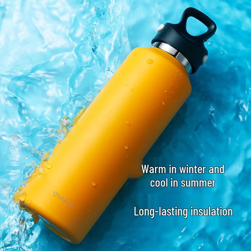 Quange 600ML Stainless Steel Quick-Open Insulated Sports Bottle