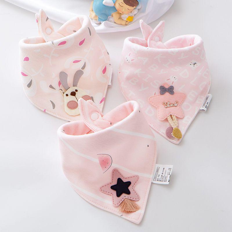 Unisex Triangle Baby Bibs: Pure Cotton, Waterproof, Super Soft, Double Snap, Scarf Wrap