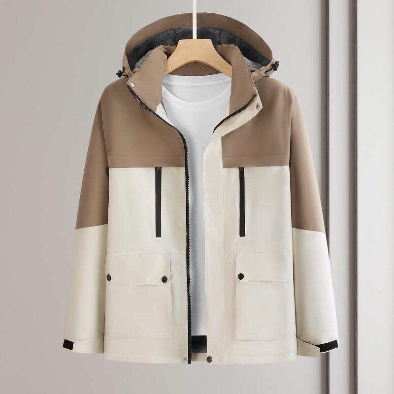 Forest Wolf Outdoor Windproof Fleece-Lined Jacket 4XL