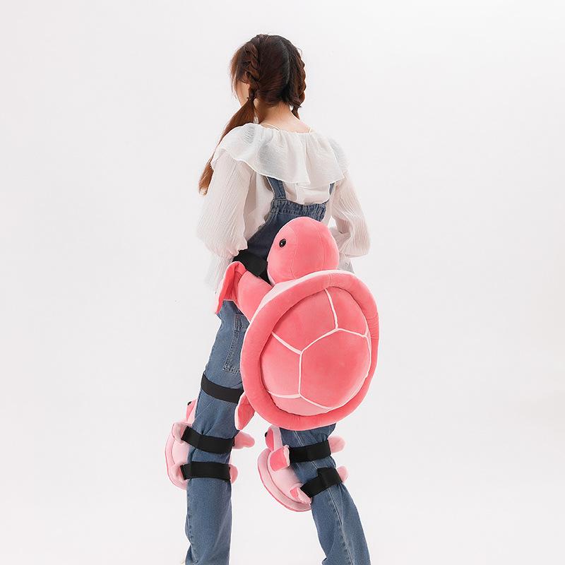 Zimní lyžařské ochranné vybavení Želva plyšová hračka Prdící polštář Měkké roztomilé hnědé medvídě Chrániče kolen Chránič kyčlí Lyžařská protipádová podložka