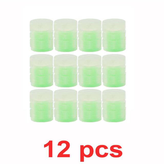 1-20 STÜCKE Leuchtende Auto-Reifenventilkappen Fluoreszierende Nachtleuchtende Dekoration Motorrad Fahrradrad Düse Staubdicht Reifenventilschaftkappen