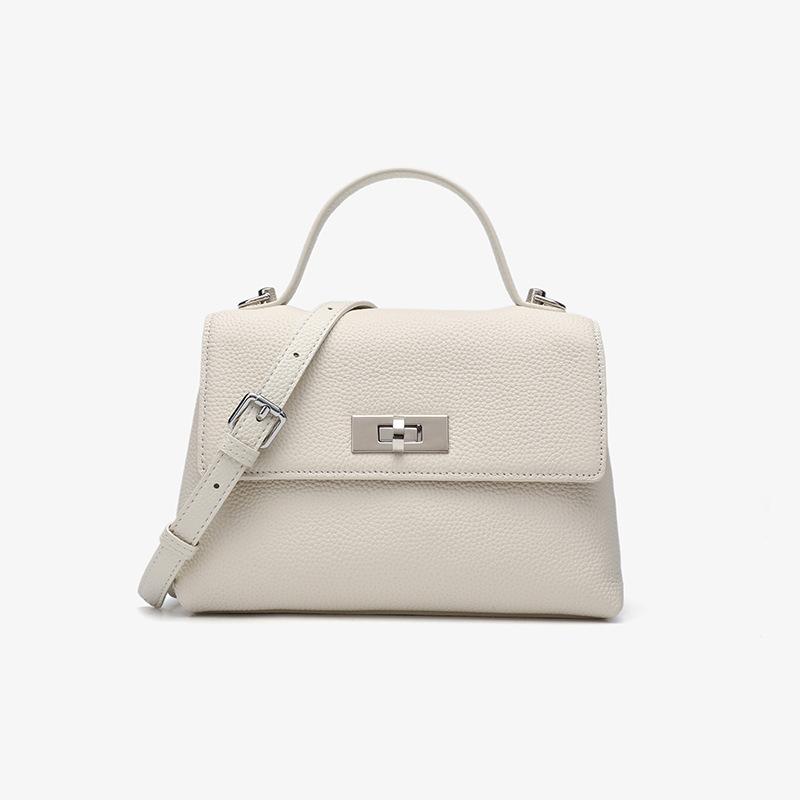 Niche 2025 New Kelly Bag Single Shoulder Premium Oblique Span Bag First Layer Cowhide Handbag Soft Leather Versatile Women's Bag