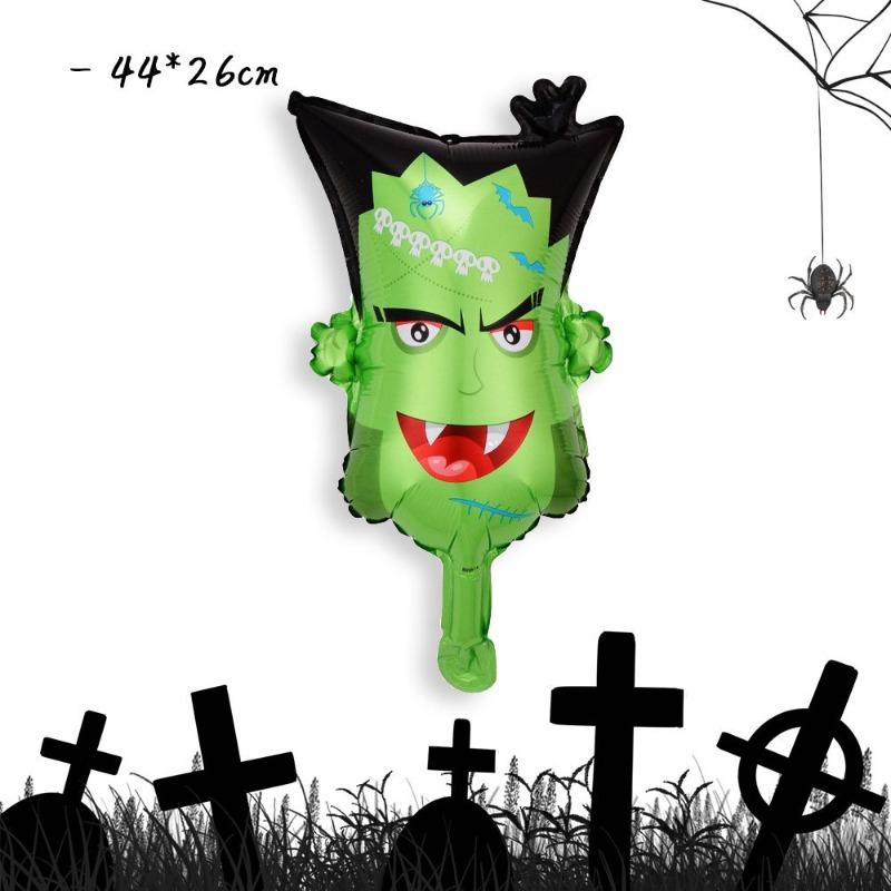 1pcs Halloween Bat Pumpkin Decoration Balloon Photo Prop For New Year Birthday Party Horror Scene Decor Spooky Festive Gift