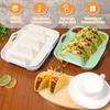 2/3 Pcs Silicone Taco Holder Mexican Food Stand Heat Resistant Reusable Taco Stand with Double Handle for Kitchen Accessories