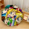 Sailor Moon Umbrella with Automatic Open/Close & Self-8-Rib Heavy-Duty Umbrella, Compact Travel Umbrella Suitable for Outdoor