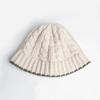 RACOHA Twisted Knitting bucket hat Twisted mohair wool knit bucket hat