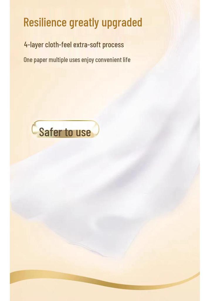 Fresh Breeze Solid Wood Core Paper, 1560g, 12 Roll Family Pack