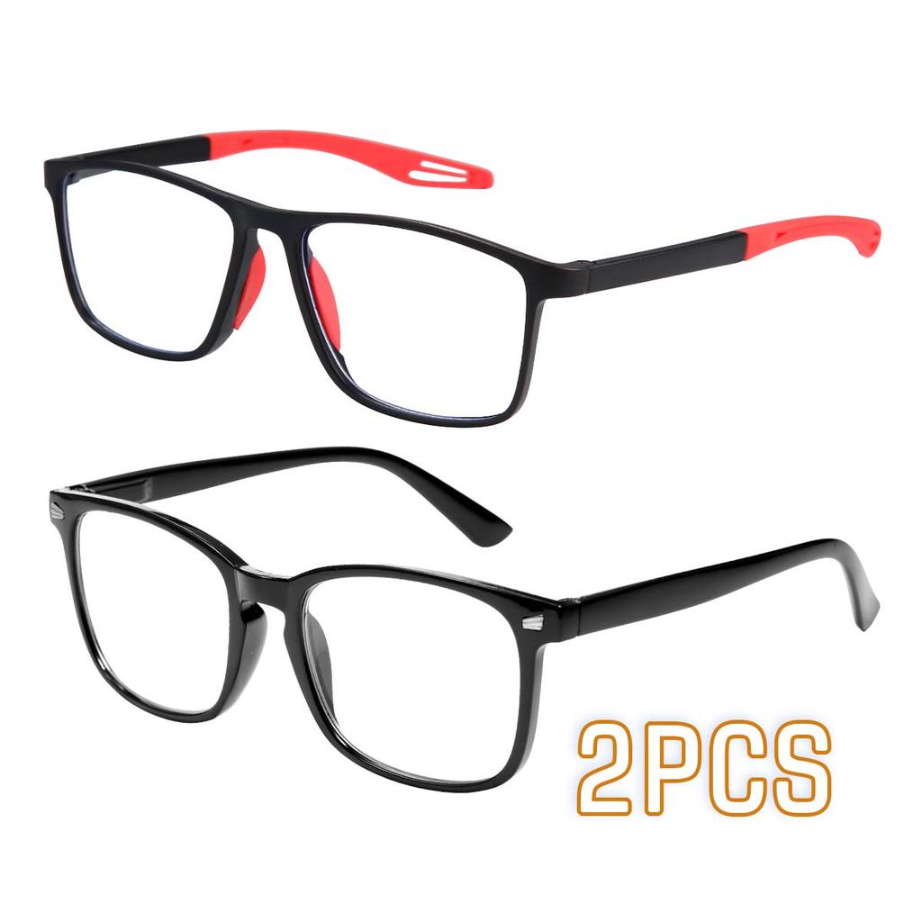 Reading Glasses Anti Blue Light Elderly Eyewears +100 +150 +200 +250 +300 Men Women's Large Frame Eyeglasses