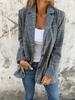 Women's Casual Solid Color Three-quarter Sleeve Pocket Shirt  Jacket