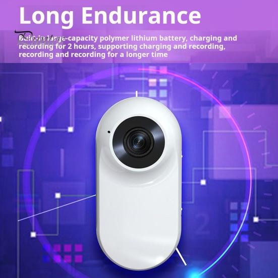 

Бездротова камера з нашийником 1080P для домашніх тварин Немає потреби в Wi-Fi Пряме відтворення Легке встановлення Картка 32G в комплекті Камера для запису відео чорний