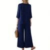 Women's Summer Fashion Casual Top And Pants Set