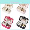Jewelry Organizer Storage Case With Leather Material For Travel And Gift Use