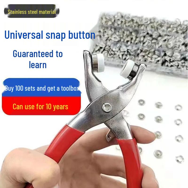 Five-Claw Concealed Buckle Set: No-Seam Nail Button Tool for Baby Clothes, Colored Metal Invisible Snap Buttons.