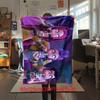 1Pc HUNTR X Zoey Print Flannel Blanket, Comfortable for All Seasons, Home Decor, Warmth and Comfort, Perfect for Christmas Gifts821061