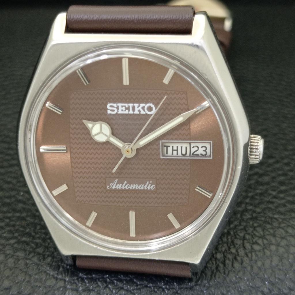 Seiko AUTOMATIC 6309A VINTAGE JAPONIA CEAS MASCULIN CADRAN CULOARE MARO a701447-5 R206b-a701447