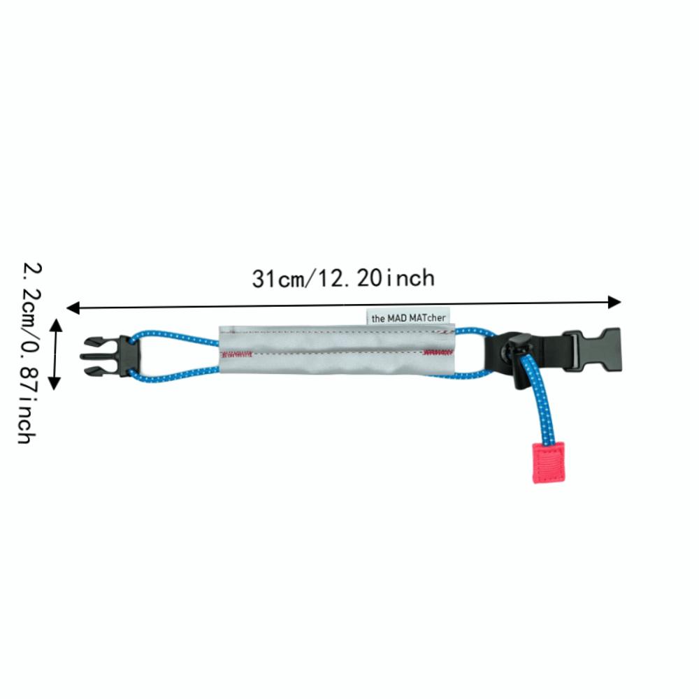 2pcs Belt Design Night Riding Trouser Clip Reflective Road Mountain Biking Pant Band Riding Use