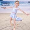 Disney Girls' Split Skirt Swimsuit
