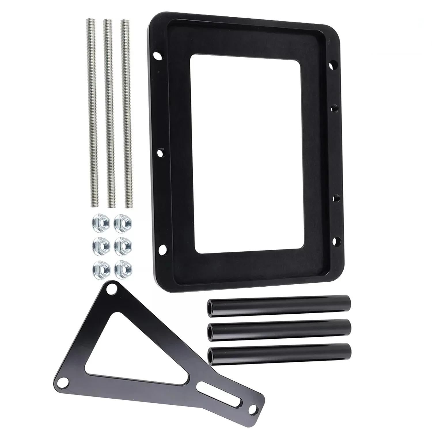 Trunk battery Relocation Box Billet Aluminum Universal Battery Tray Hold Down For Racing Battery Mount