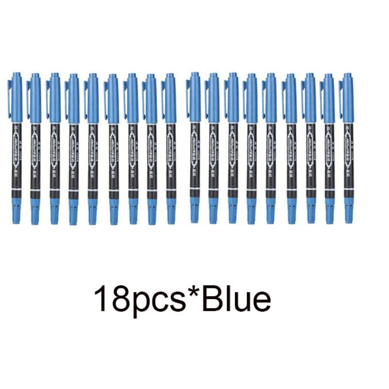 Dual Tip Permanent Markers, Oil-Based (Waterproof) - Fine & Broad Tips for Art Outlining, Sketching, Writing on Multiple Surfaces