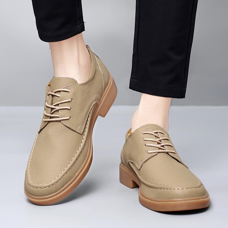 Fashion New Classic Dress Mens Flats for Wedding Men Oxfords Shoes Fashion Casual Footwear Men Genuine Leather for Male Walking Shoes