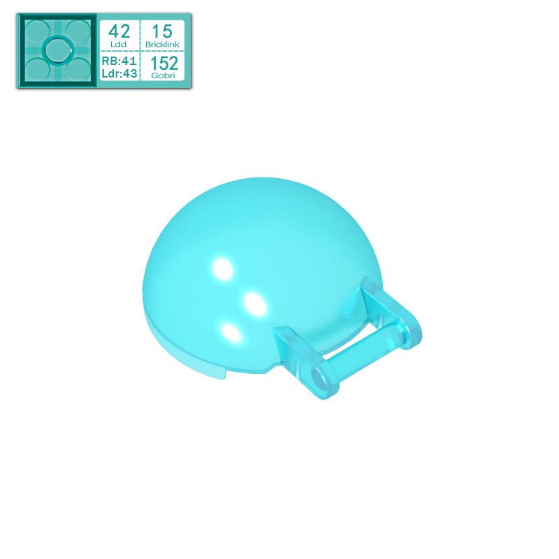 BRICKE 4x4 Building Blocks Windshield Handle - LEGO Compatible Pieces светло-синий