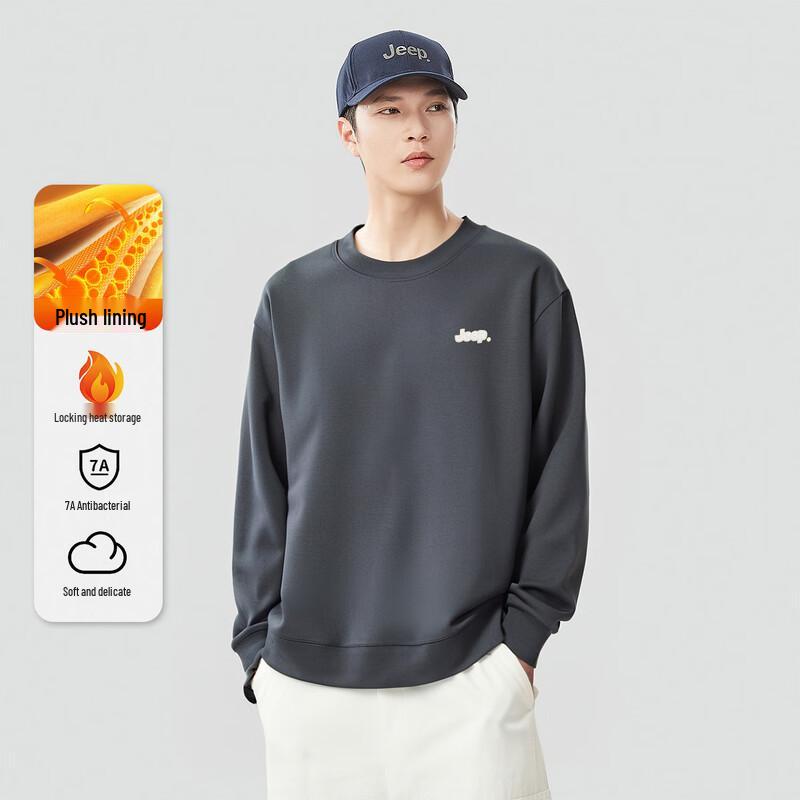 JEEP Men s 2025 Fall/Winter Pullover Round-Neck Sweatshirt 4XL