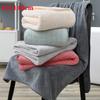 Thickened Coral velvet bath towel increases water absorption adult bath towel solid colordark grey soft affinity face towel