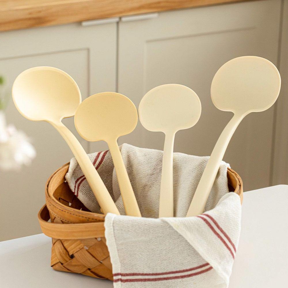 Durable 2in1 Kitchen Stir Fry Spoon Silicone Mushroom Shape Cooking Spatula Frying Spatula Kitchen Tools