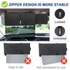 Sun Visor For Car With Zipper Slider, Upgraded Uv400 Car Sun Visor Extension With Pc Lens And Side Sunshade,anti-glare Car Visor 31x13cm
