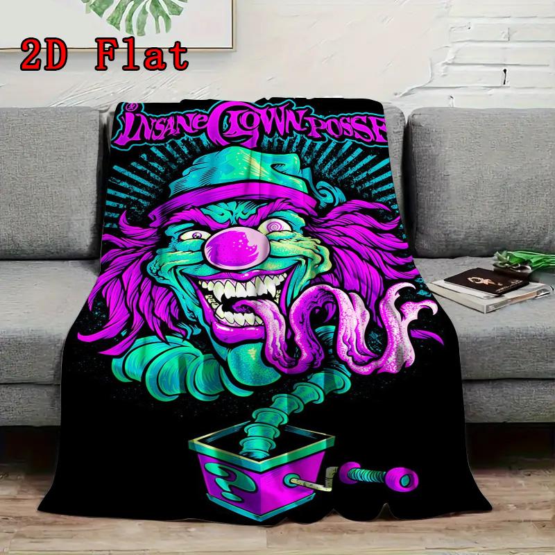 Insane Clown Posse 2D Flat Pattern Flannel Blanket High quality All Seasons Warmth and Comfort Perfect for Christmas Gifts.SMT0917250