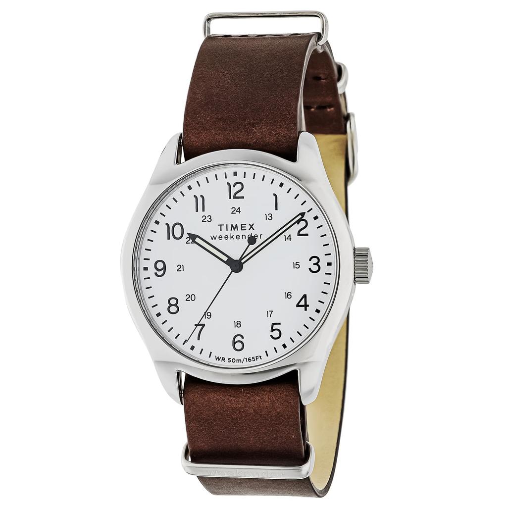TIMEX Weekender Quartz 50m Water Resistant Mineral Glass White Dial TW2Y35800 Men's