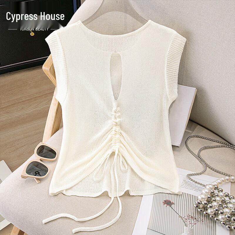 Women s Sweet Hollow Knit Top One Size