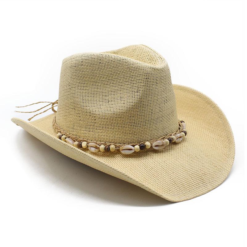 Street Photography Performance Hut Sommerausflug Radfahren Strohhut High-End Western Cowboyhut