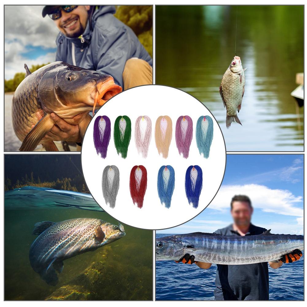 1000PCS PET Crystal Flash Fly Tying Material Holographic Fishing Lure Tying Making Jig Hook BaitsFly Fishing Tying