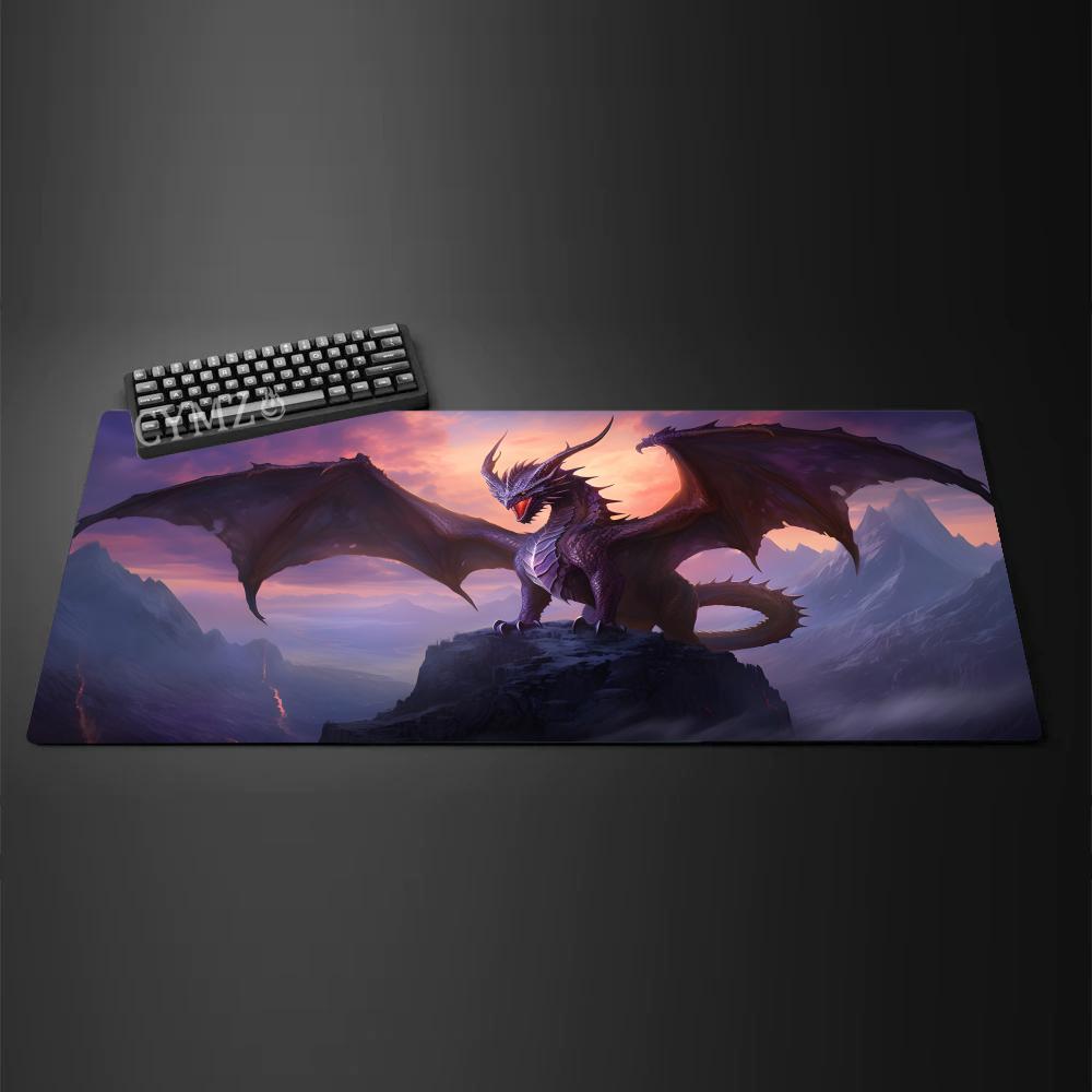 Fantasy giant demonic dragon Mouse Pad Desk mat Gaming mats rubber antislip Durable desk accessories Keyboard desktop pads rug