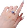 3 Carat Heart Of The Ocean Tanzanite Love Ring Summer Hot Push