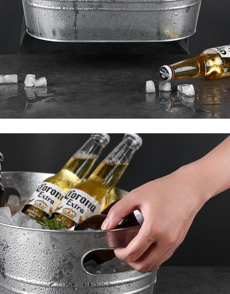 Großer Eisbehälter für Wein, Champagner und Bier