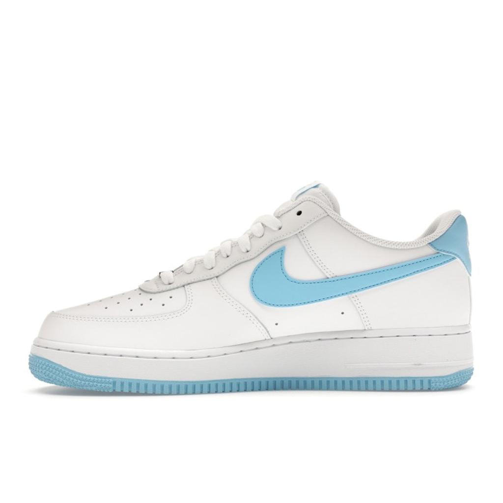 Nike Air Force 1 07 White Aquarius Blue Men Sneakers FQ4296-100
