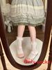 Lolita Cotton Lace Ankle Socks With Bow Embellishments For Girls