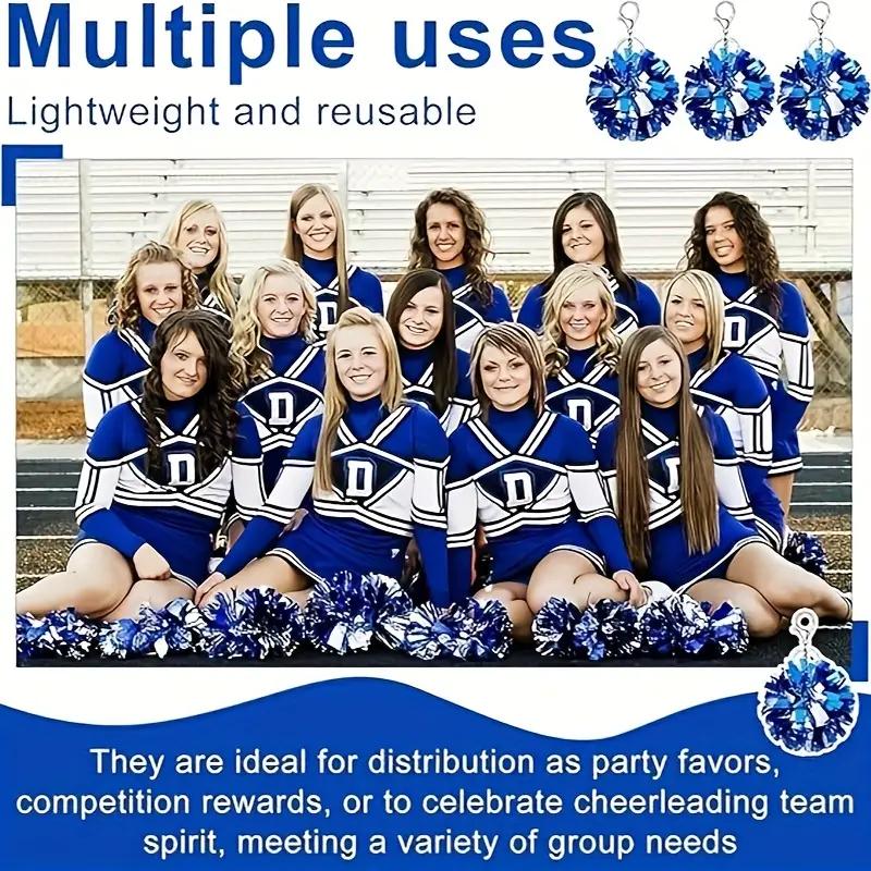 WTEMPO Colorful Mixed Keychains for Party Favors Cheerleaders Dancer Accessories Cheerleading Commemorative Keychain Pendants Bags Hanging Accessories