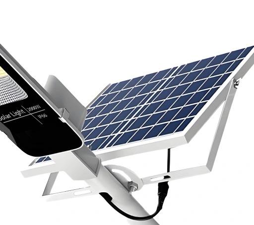 Mocna Lampa Solarna Led 2000W Uliczna Z Pilotem