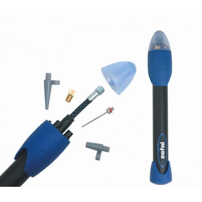 Pompe Max Multisports ZEFAL Noire - Pompe MAX À Raccord En Thermoplastique Pour Vélo Loisir - Garantie 2 Ans