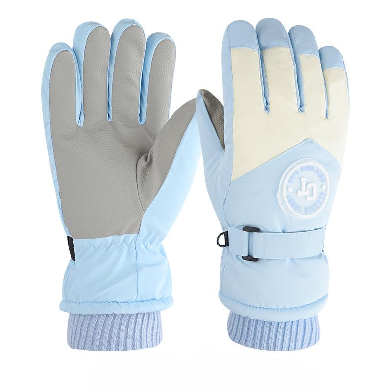 

Зимние лыжные перчатки Плюс бархатные утолщенные теплые и холодные перчатки для велоспорта для занятий спортом на открытом воздухе Ветрозащитные Водонепроницаемые и Противоскользящие Сенсорный экран One size