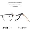 Trendy Pure Titanium Myopia Glasses for Men & Women – Super Light, Prescription-Compatible Frames for Small Faces