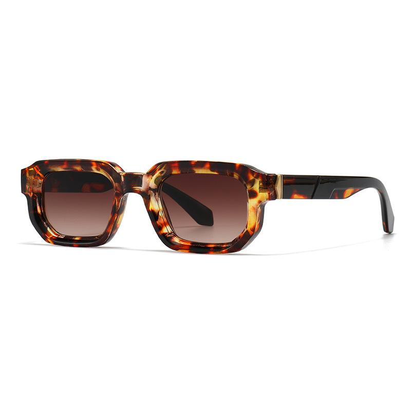 Lunettes de soleil vintage pour femme Plastique dégradé Rétro Carré Lunettes de soleil pour femme UV400 Lunettes de soleil pour la conduite Extérieur