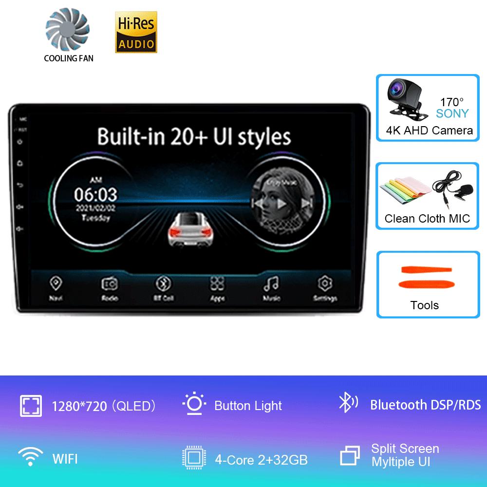 For VW/Volkswagen Golf Polo Tiguan Passat B7 b6/SEAT Leon Skoda Octavia Alhambra 2013 Radio GPS Android 14 Car Multimedia Player