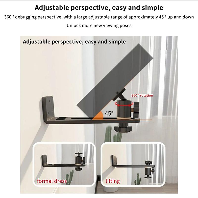 Tragbare Projektorhalterung 360° drehbar Wandhalterung Beamerhalter Universal 1/4 Schraube Für Xgimi Jmgo Dangbei Projektorständer